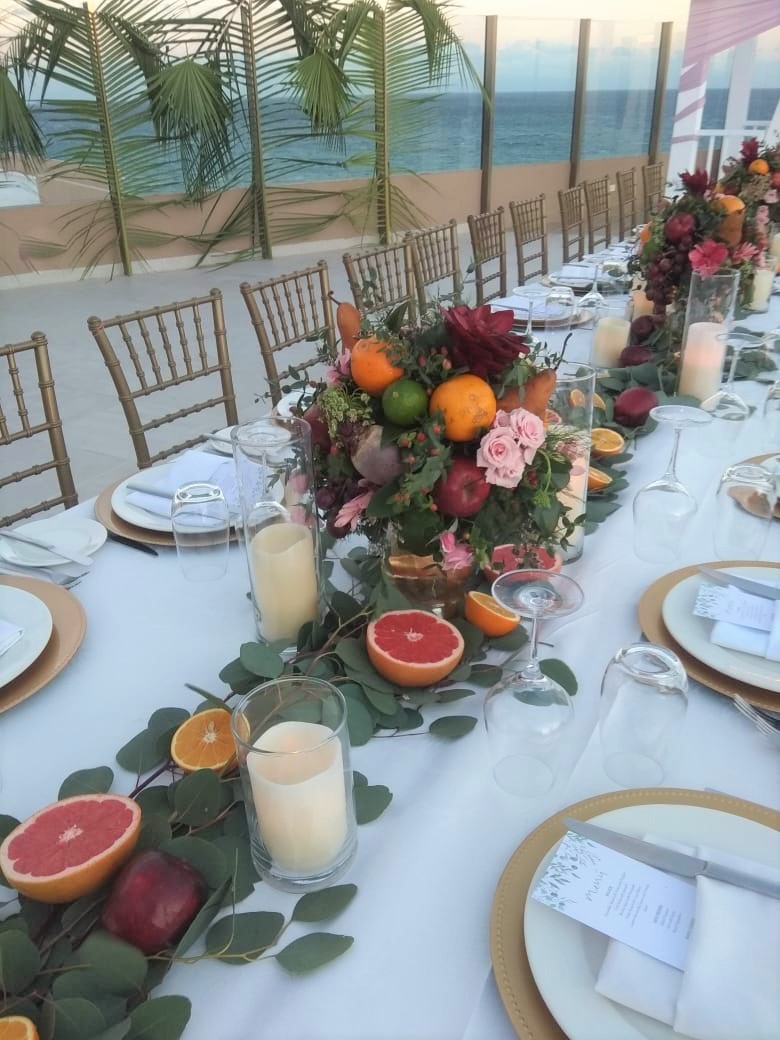 Foliage And Fruits Garland For Long Table Sky Deck Edss3 