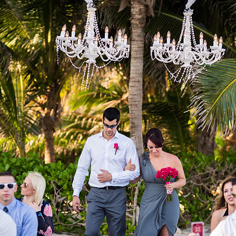 Hanging Chandeliers Ceremony Sophisticated Soiree 