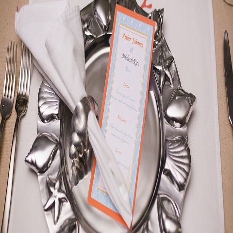 Pewter Charger Plate Napkin 